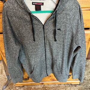 Tony Hawk Men's Zip-Up Gray Sweater